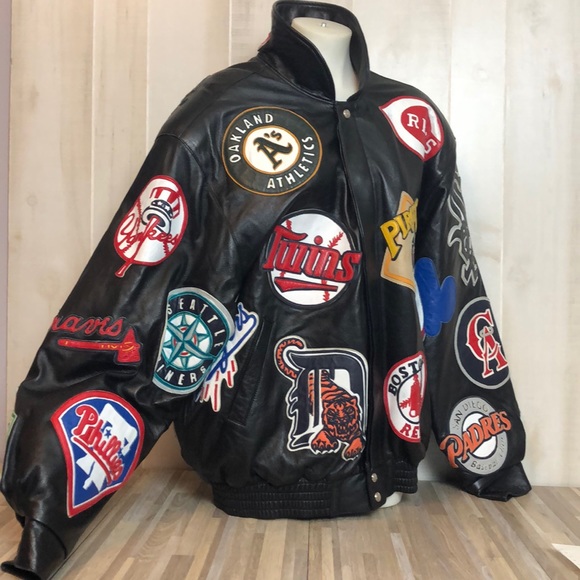 mlb leather jackets